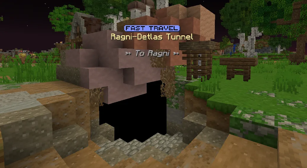 The ragni detlas fast travel tunnel