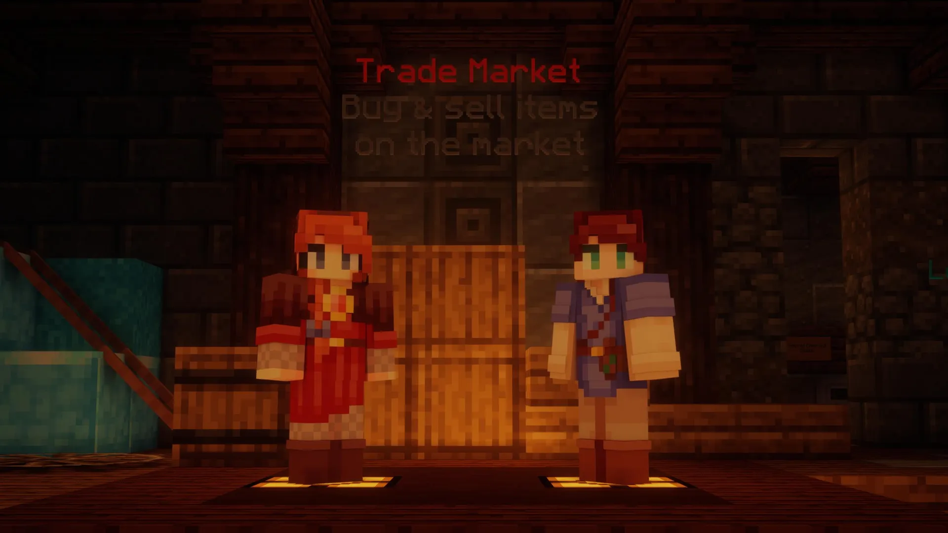 The wynncraft marketplace discord splash logo