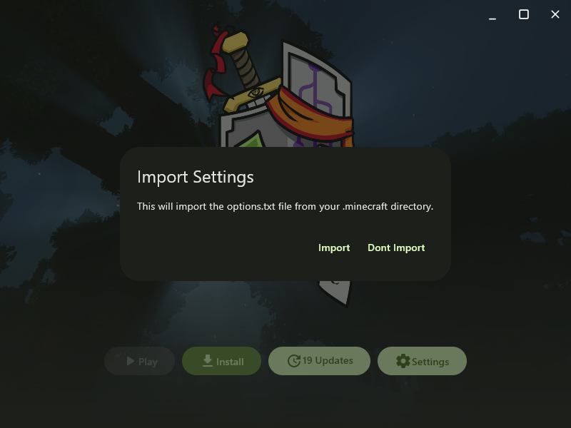 Launchy's welcome screen