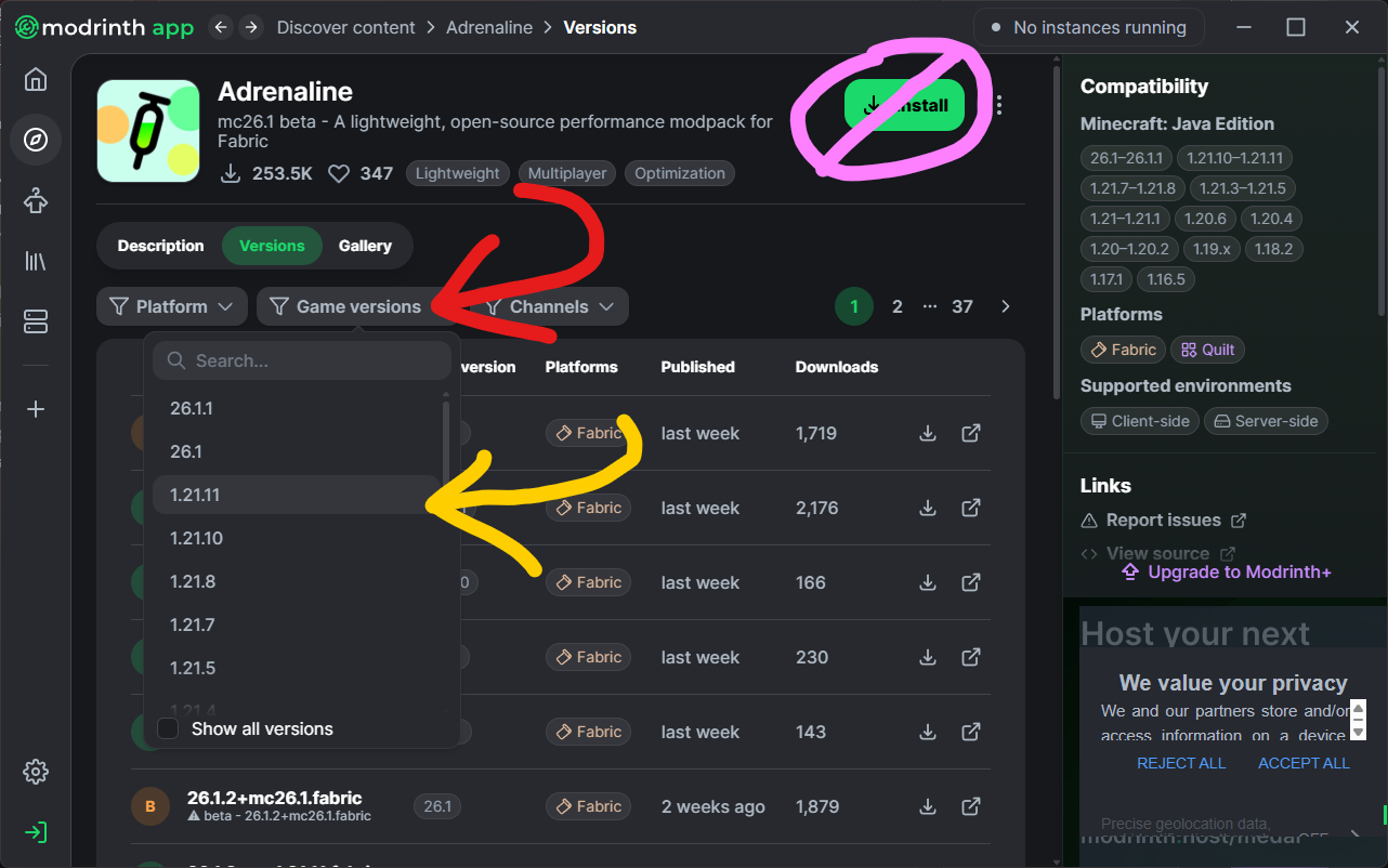 The adrenaline latest version